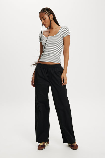 Emily Double Scoop Short Sleeve