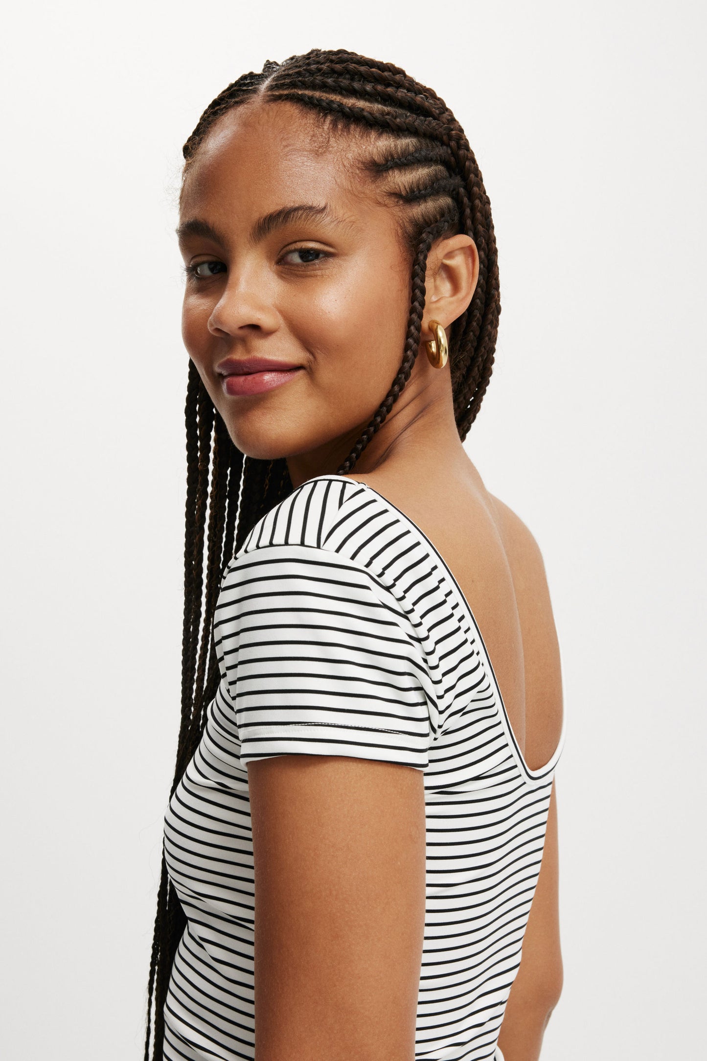 Emily Double Scoop Short Sleeve