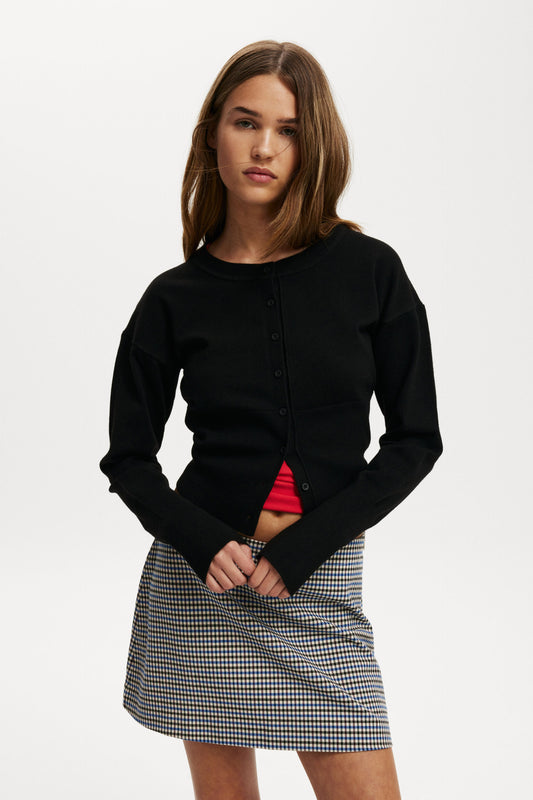 Everfine Round Neck Cardigan