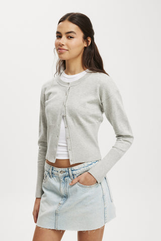 Everfine Round Neck Cardigan
