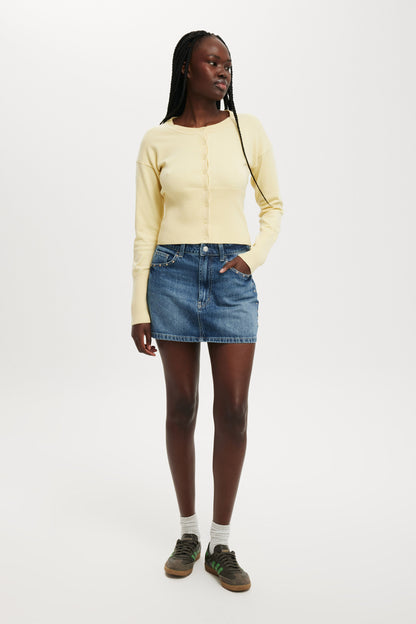 Everfine Round Neck Cardigan