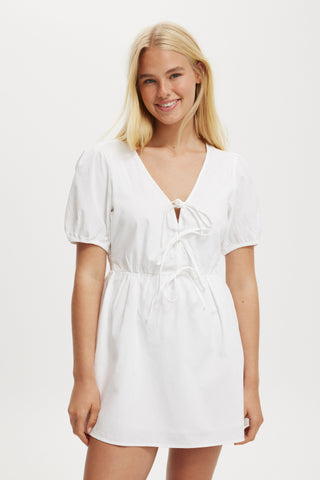 Allegra Tie Detail Mini Dress