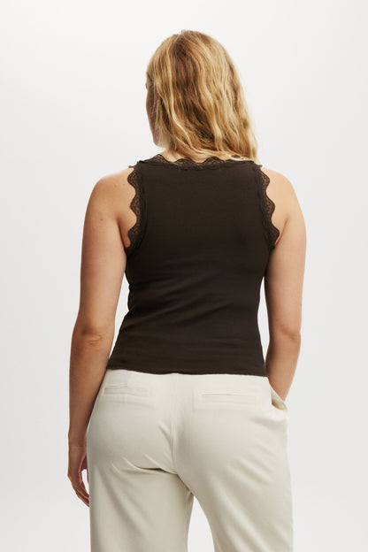 Tibby Lace Trim Tank