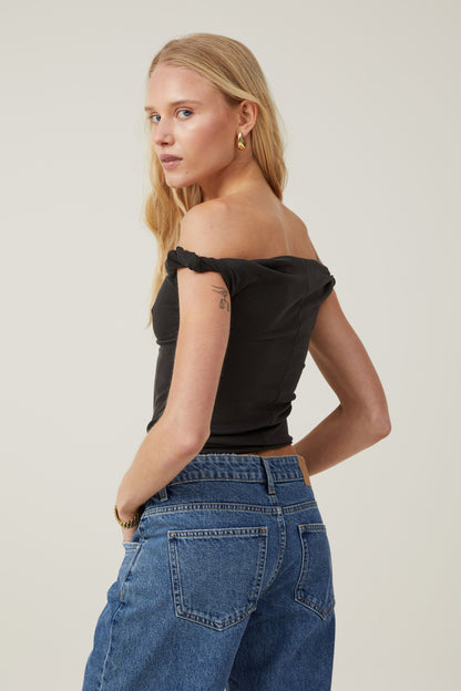 Phoebe Twist Short Sleeve Top