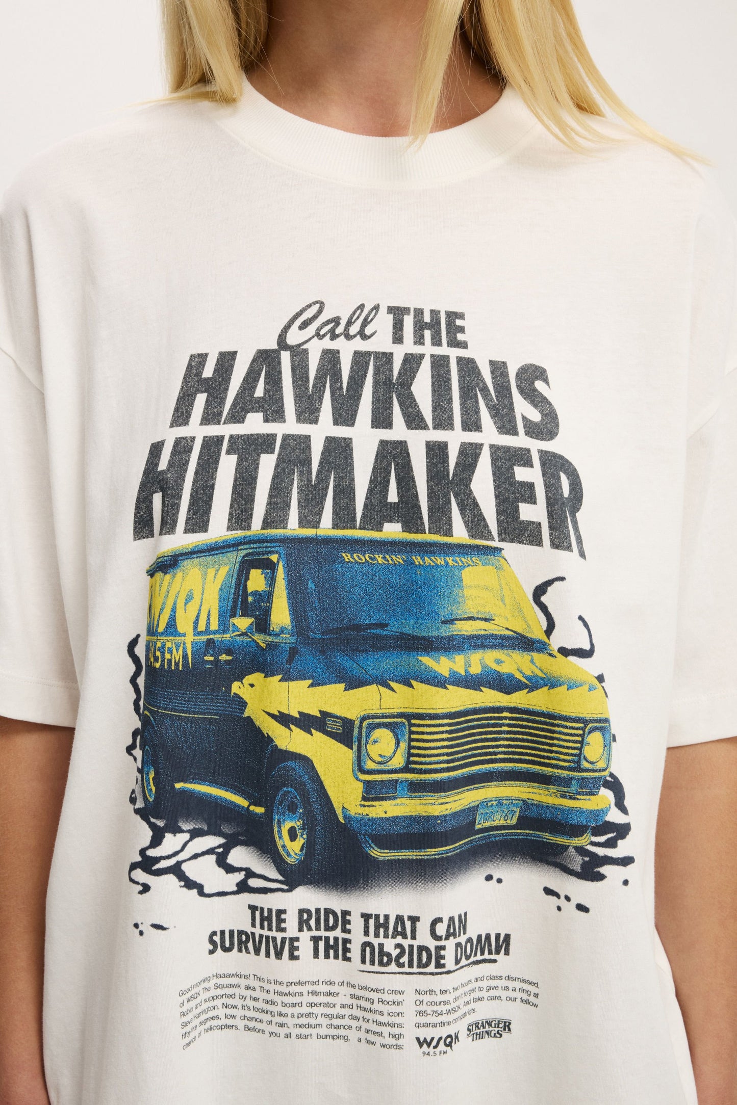 Stranger Things Boxy Graphic Tee