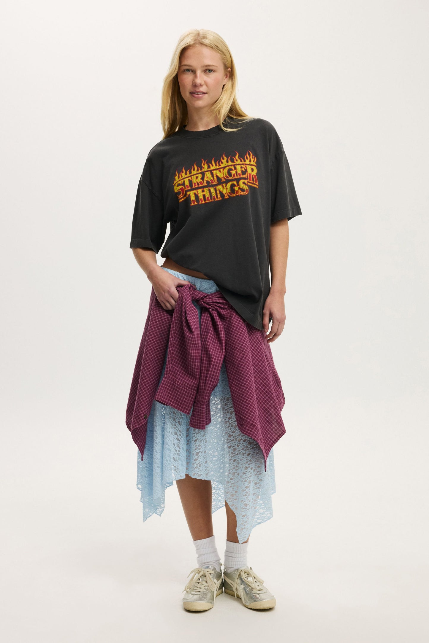 Stranger Things Boxy Graphic Tee