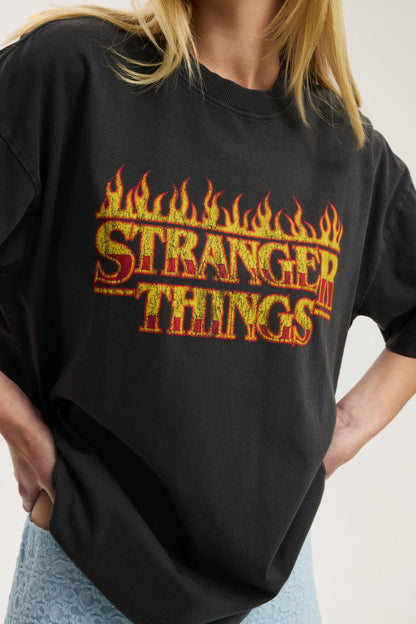 Stranger Things Boxy Graphic Tee