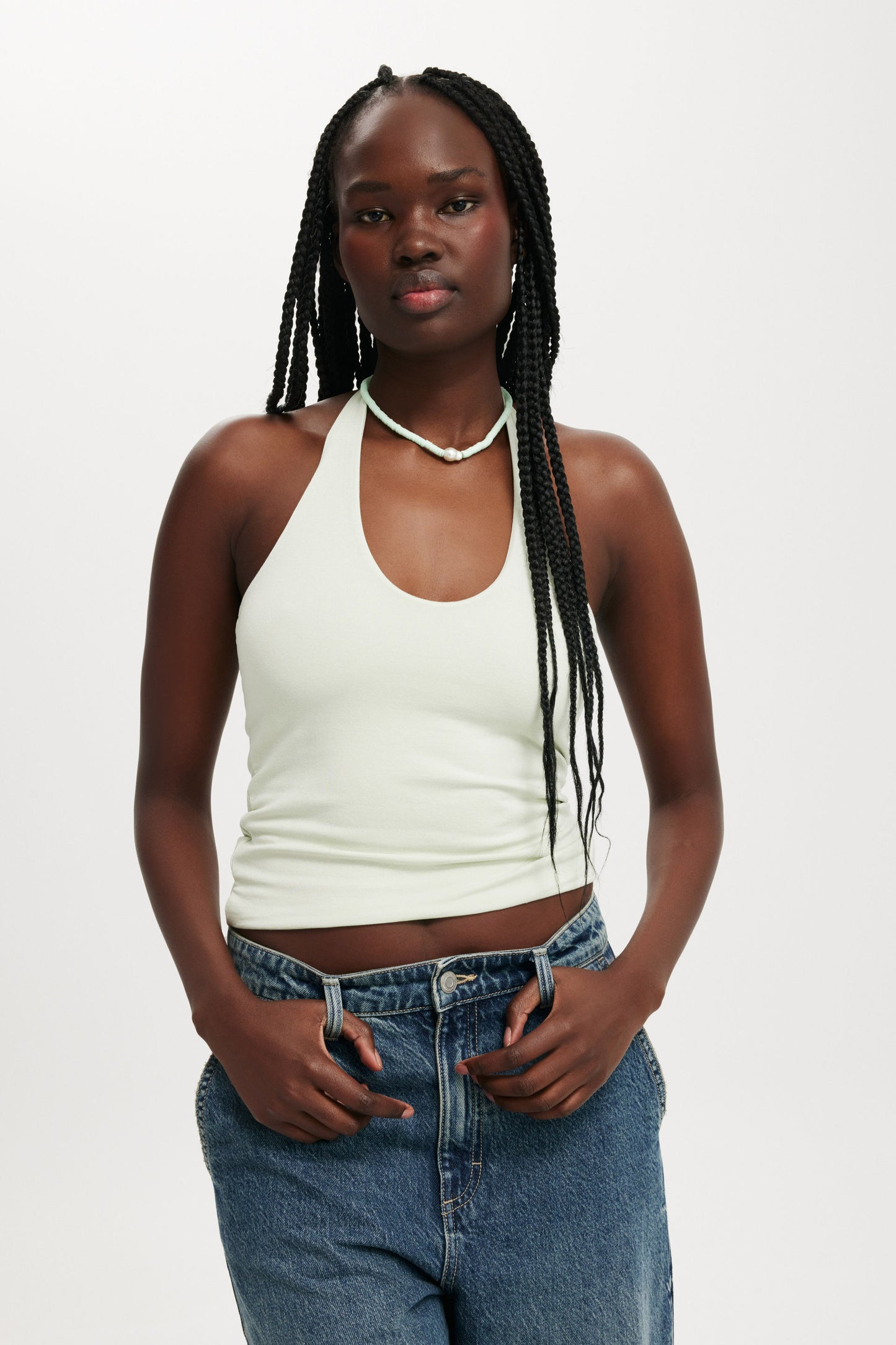 All Day V Neck Halter