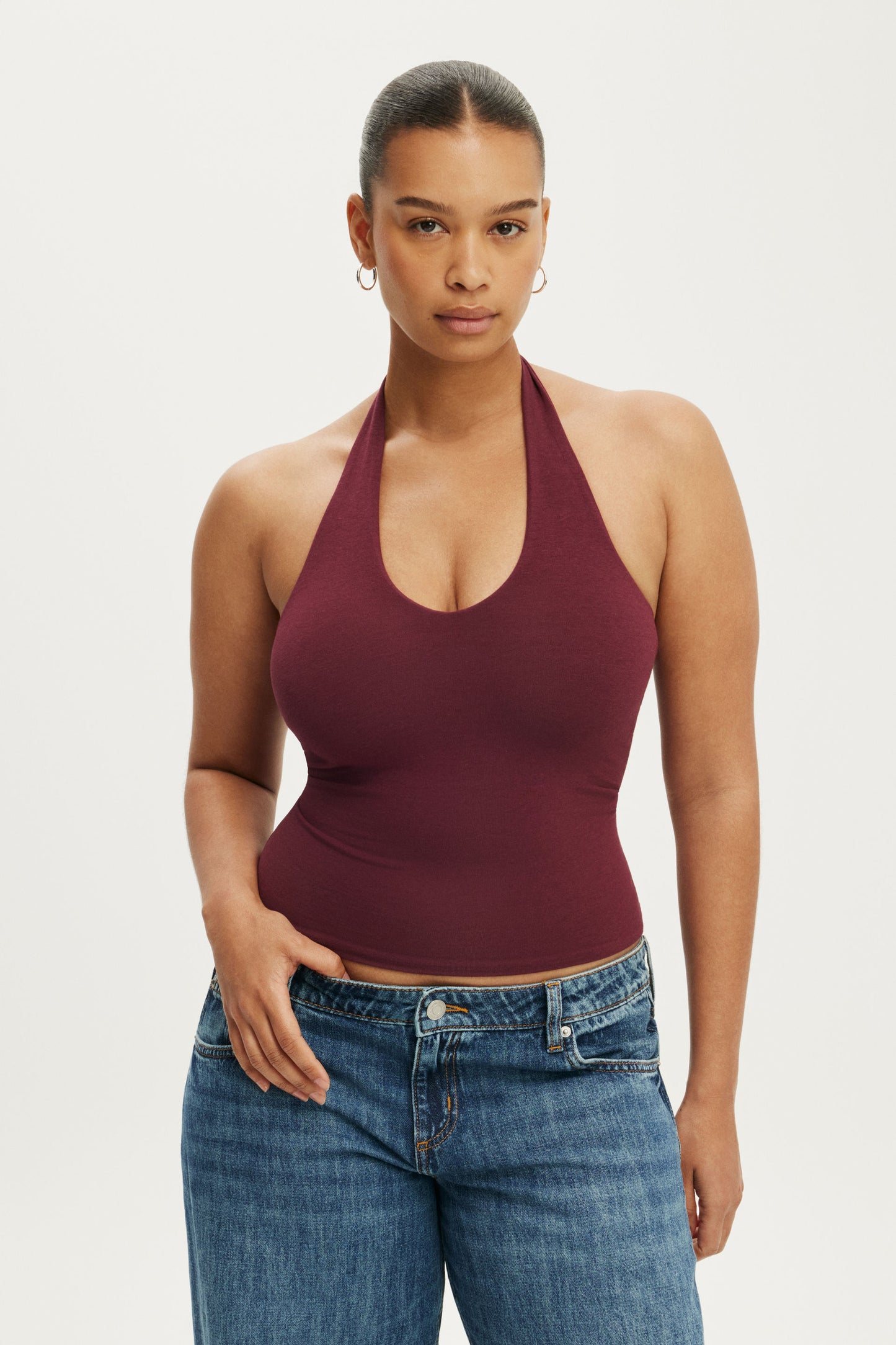 All Day V Neck Halter