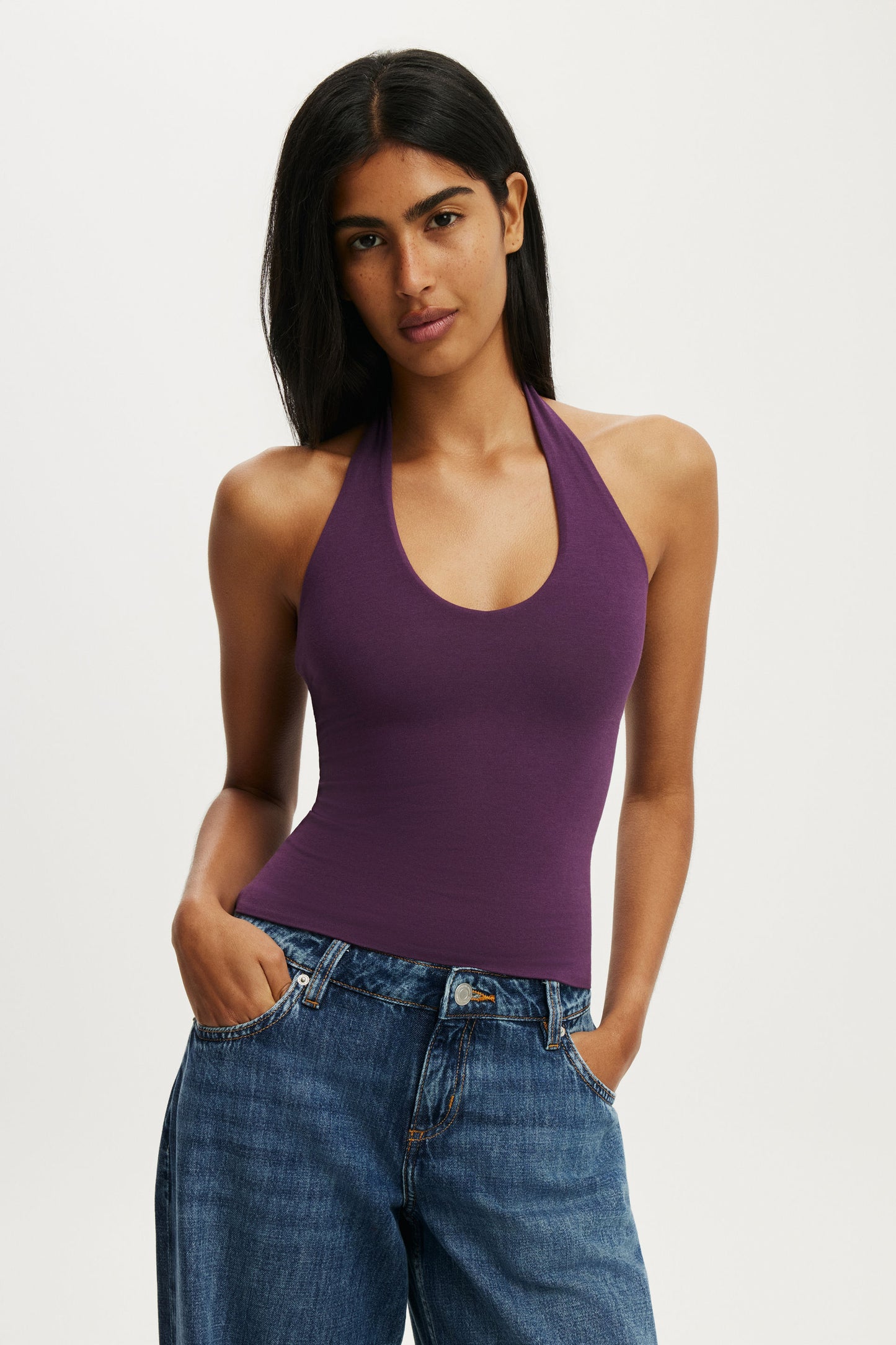 All Day V Neck Halter