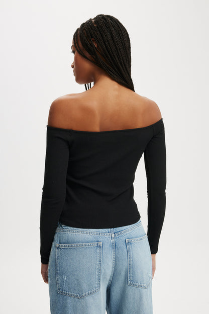 Rosa Off The Shoulder Long Sleeve Top