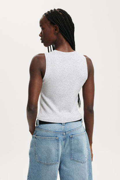 Kelsey Button Front Henley Tank