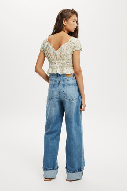 Loose Cuff Jean