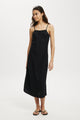 Haven Straight Neck Midi Dress