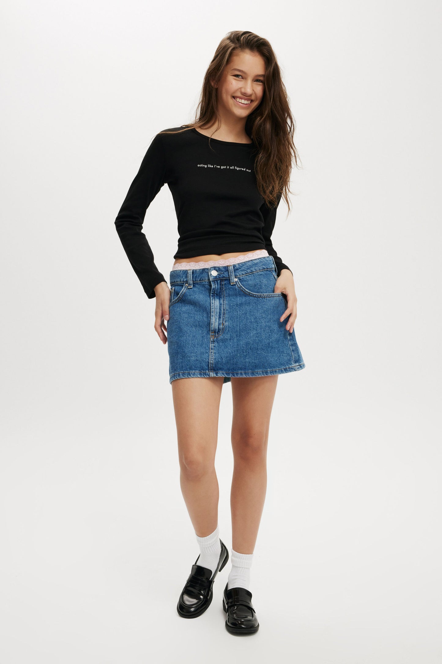 Rib Longsleeve Graphic Tee