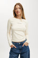 Rib Longsleeve Graphic Tee