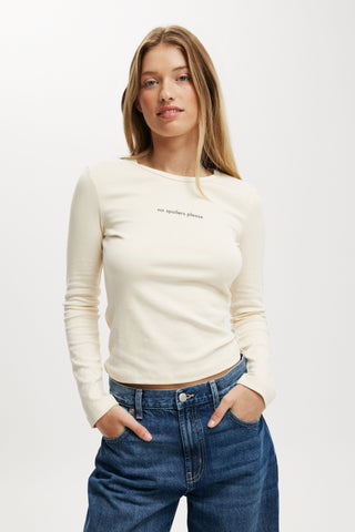 Rib Longsleeve Graphic Tee