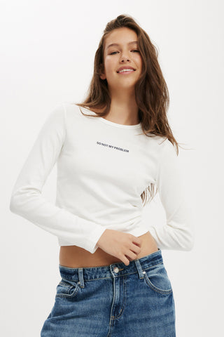 Rib Longsleeve Graphic Tee