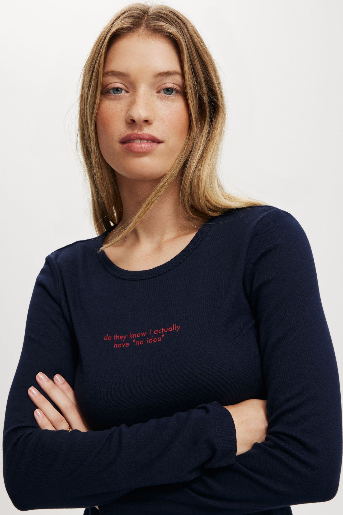 Rib Longsleeve Graphic Tee