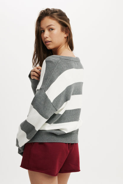 Preppy V Neck Sweater