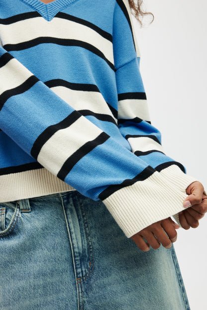 Preppy V Neck Sweater
