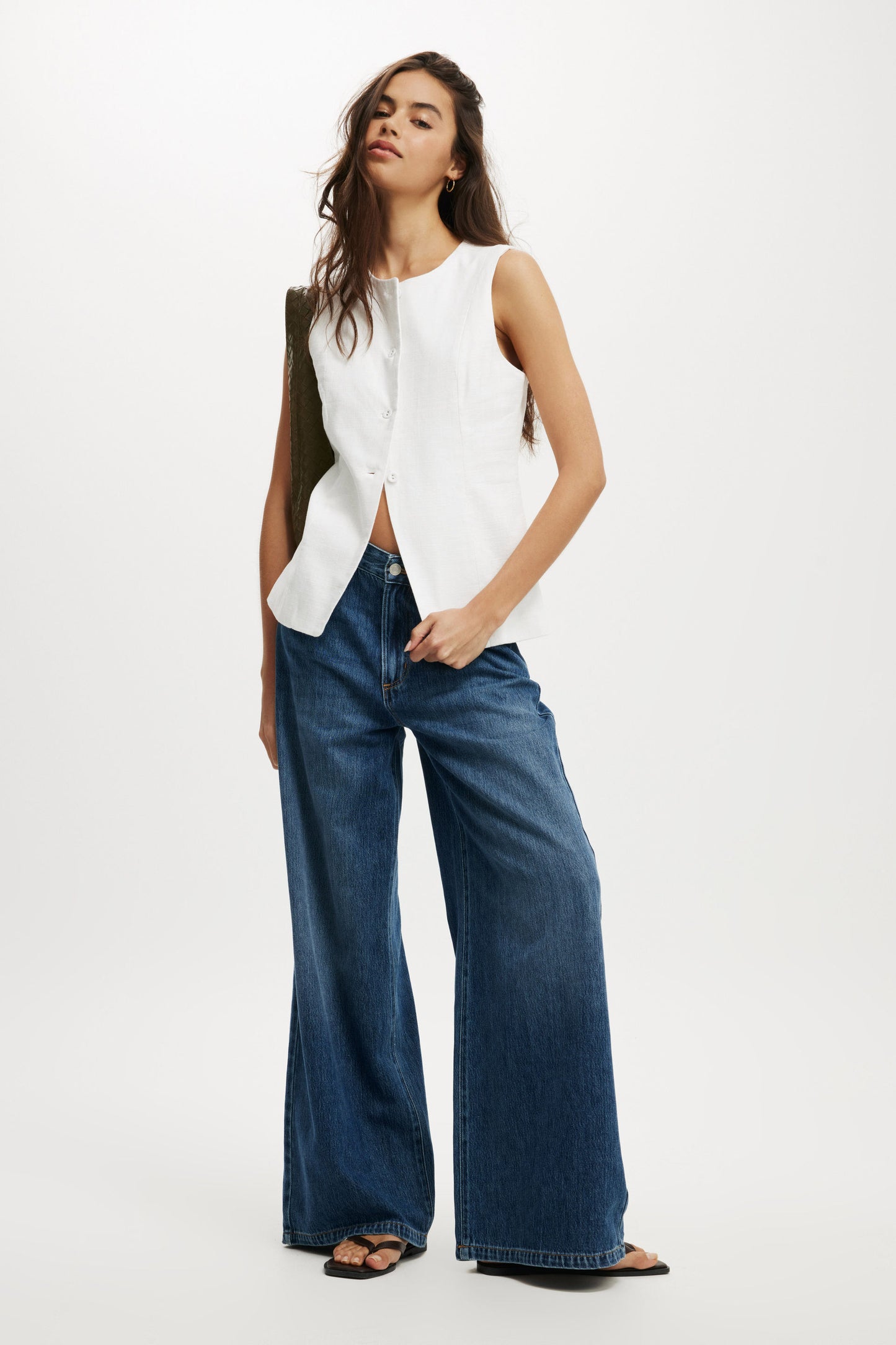 Sienna Linen Cotton Vest