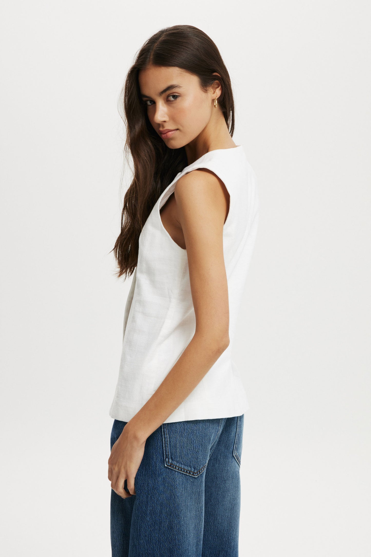 Sienna Linen Cotton Vest