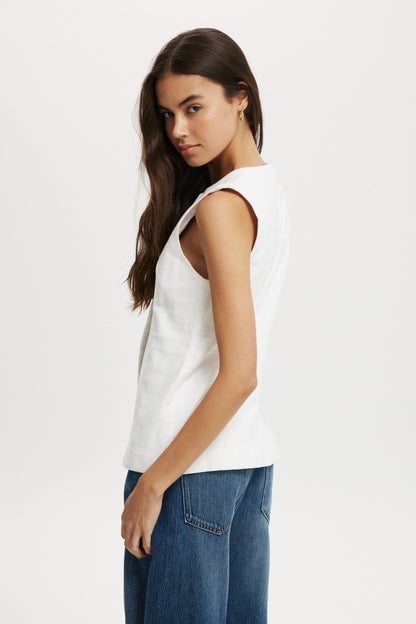 Sienna Linen Cotton Vest