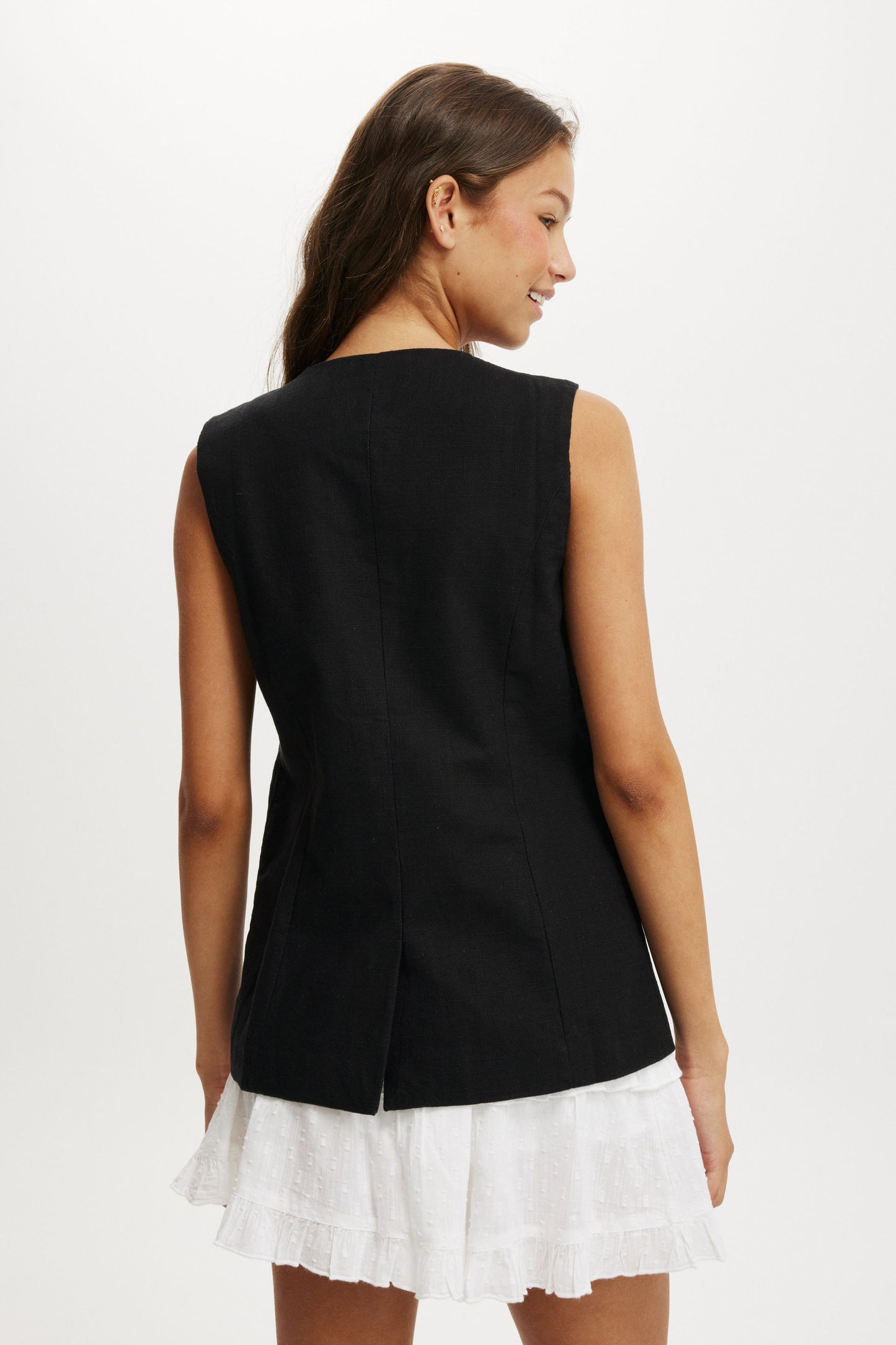 Sienna Linen Cotton Vest