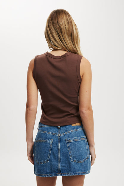 Charlie Button Front Tank