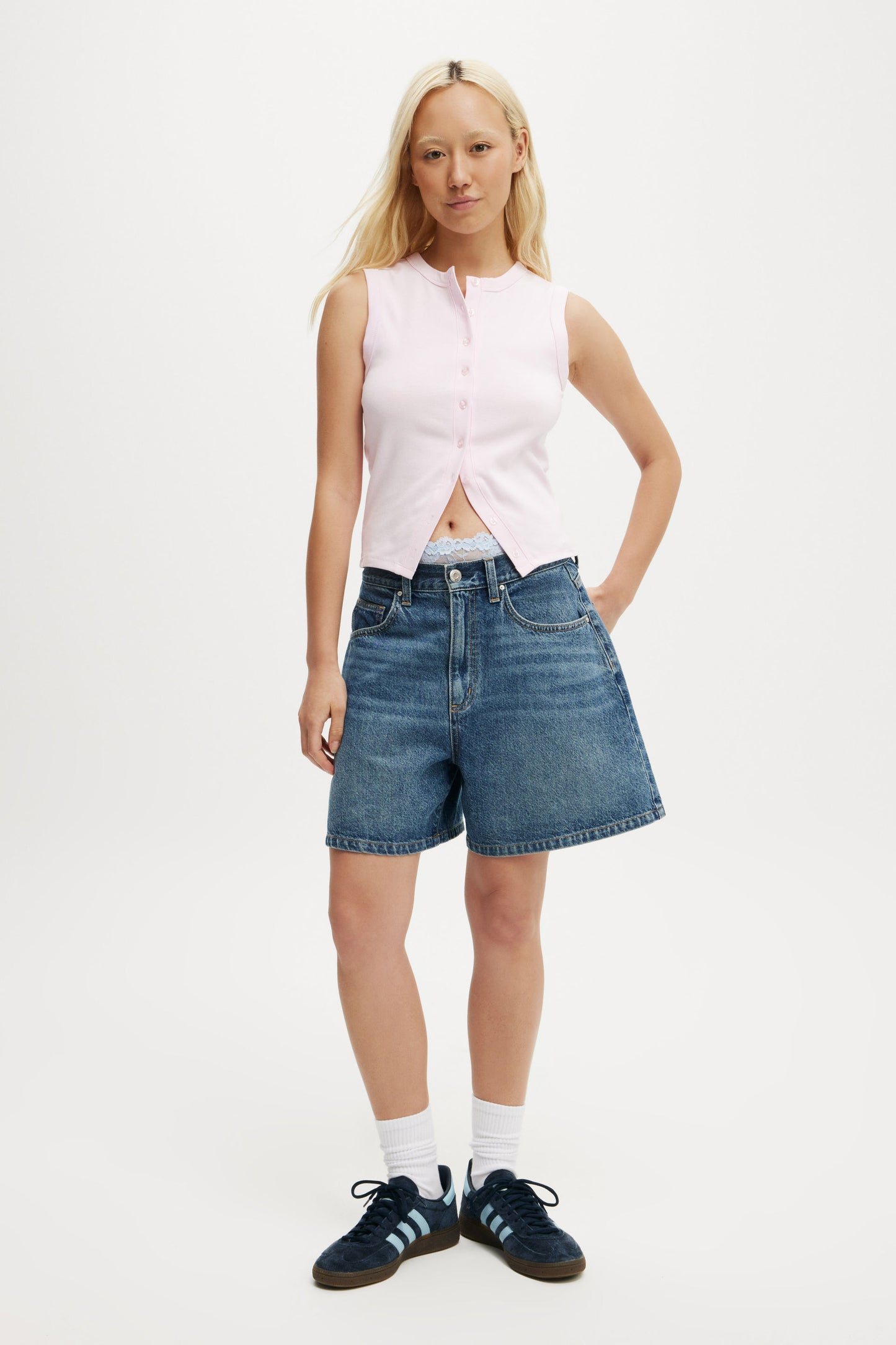 Charlie Button Front Tank