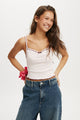 Scarlet Pointelle Cami