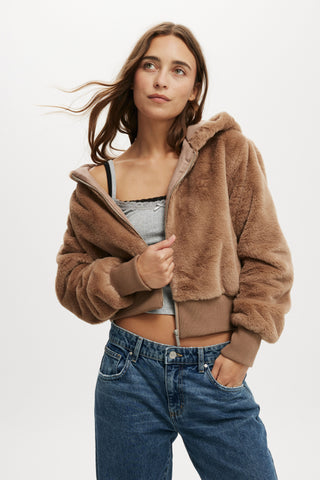 Teddy Hooded Jacket