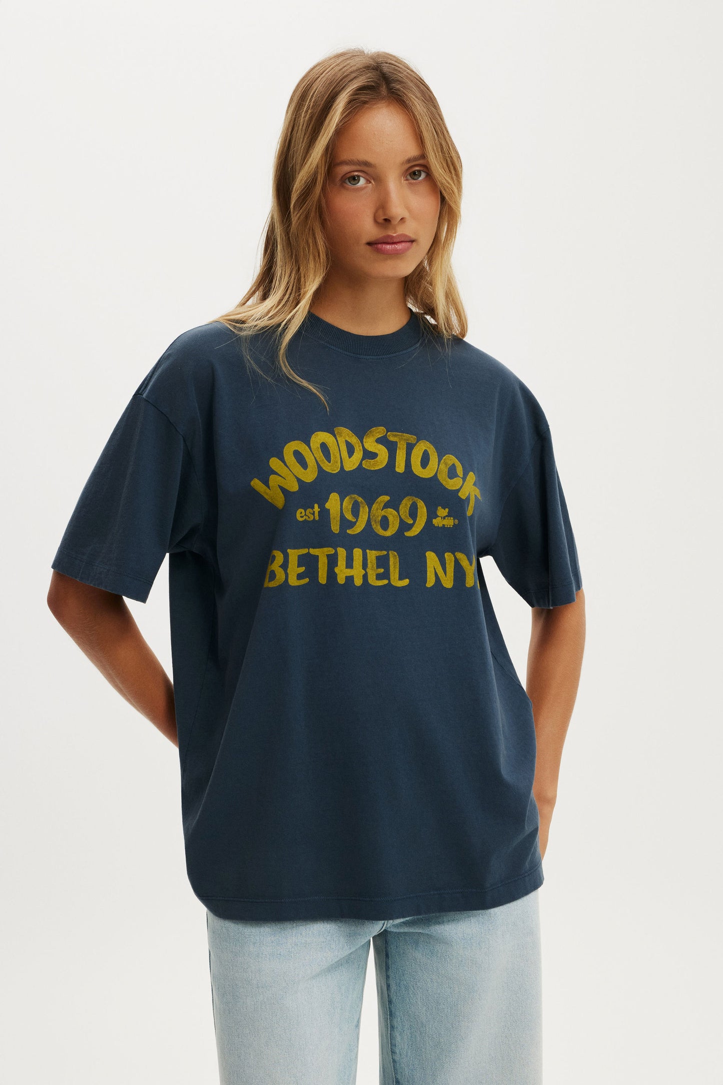 Woodstock Boxy Graphic Music Tee