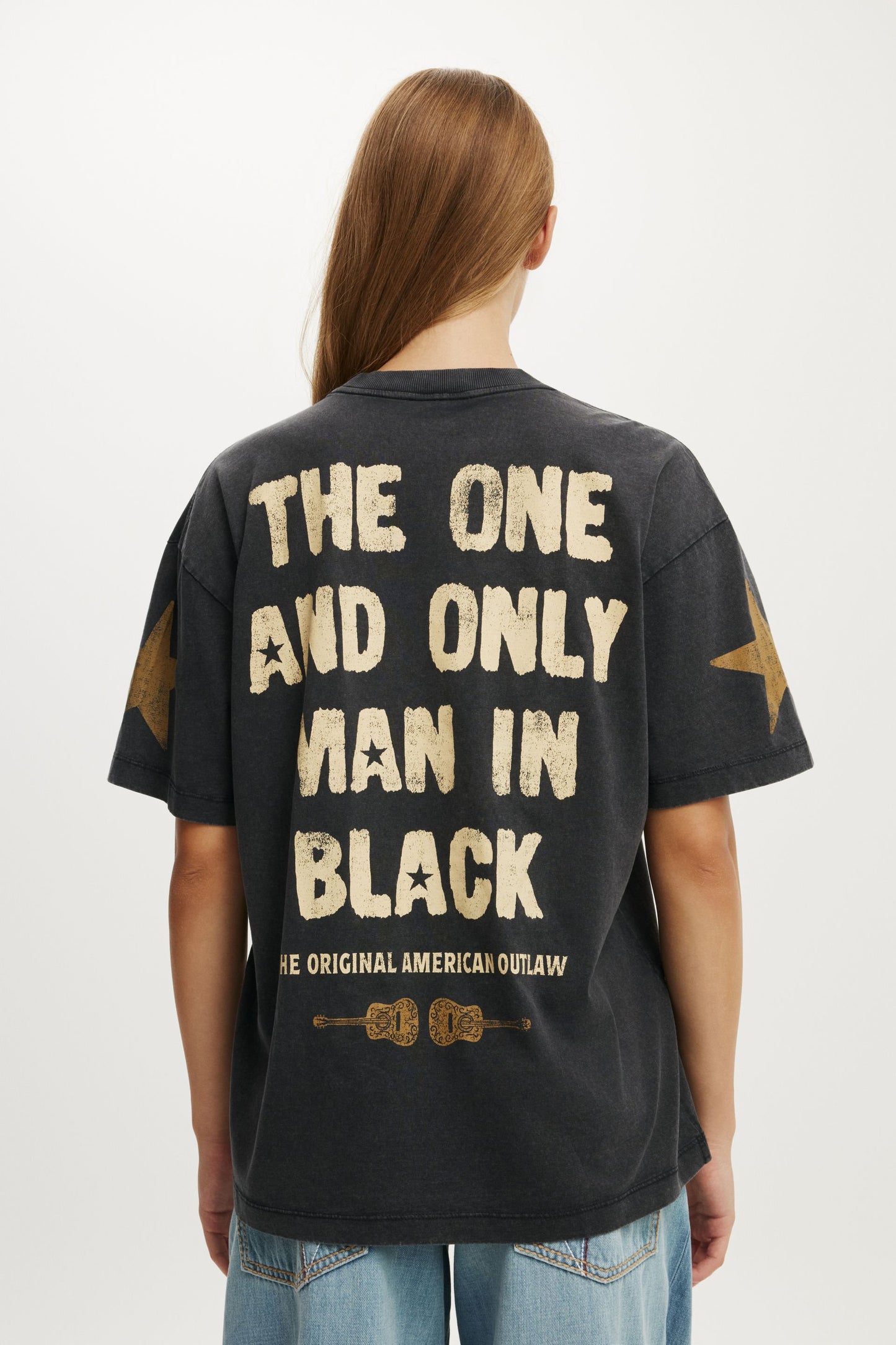Johnny Cash Boxy Graphic Music Tee