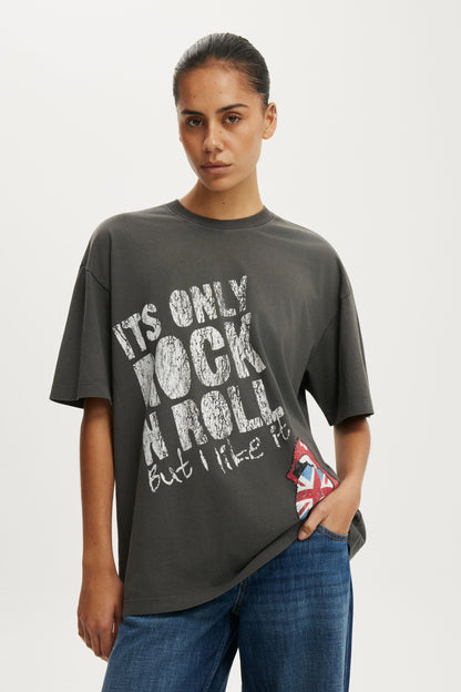 The Rolling Stones Music Boxy Graphic Tee
