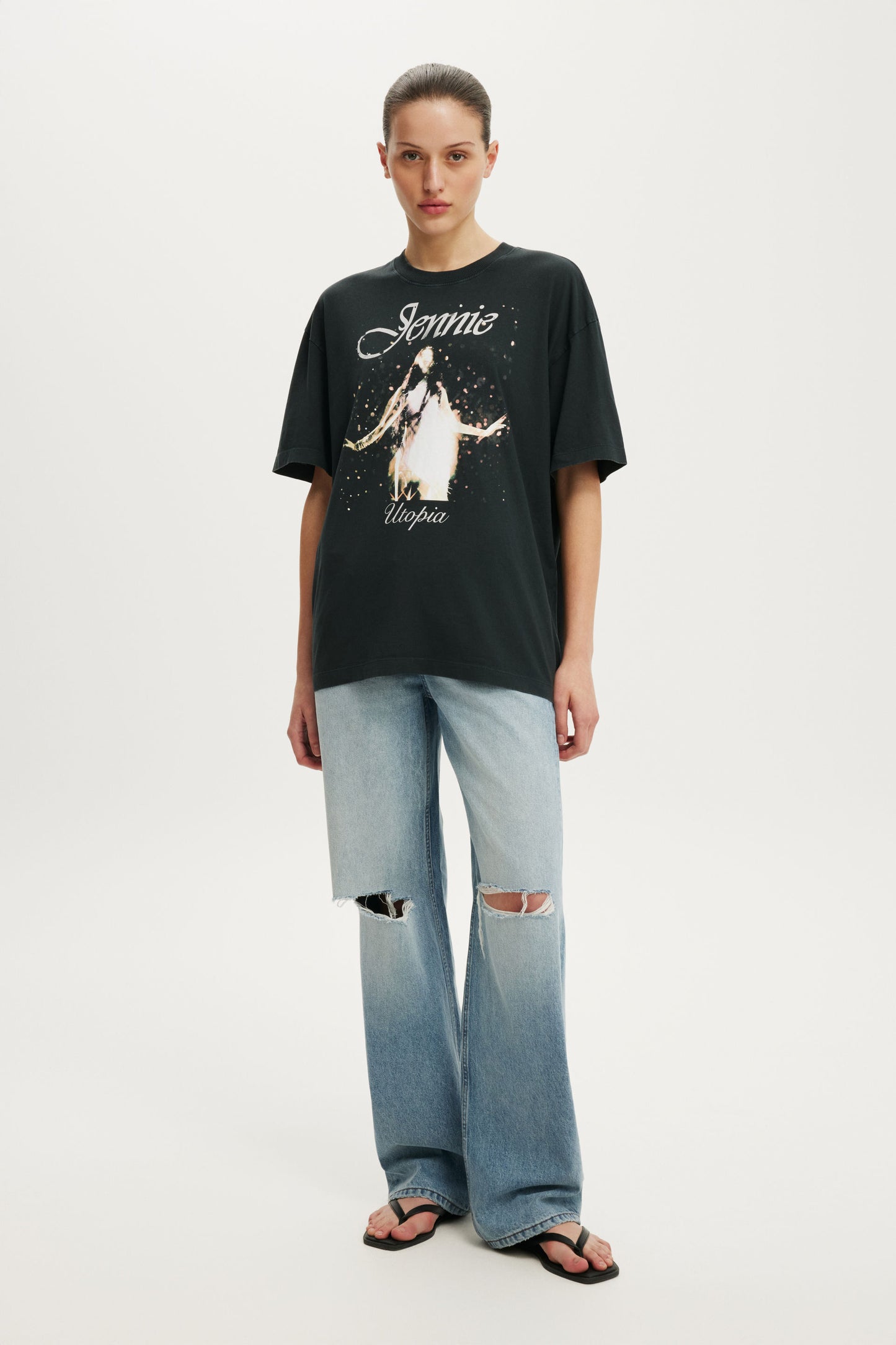 Jennie Music Boxy Graphic Tee