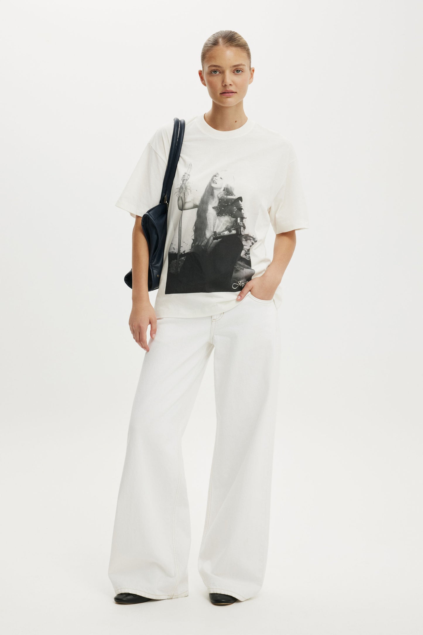 Jennie Music Boxy Graphic Tee