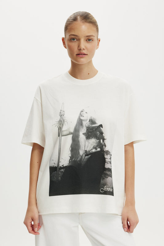Jennie Music Boxy Graphic Tee