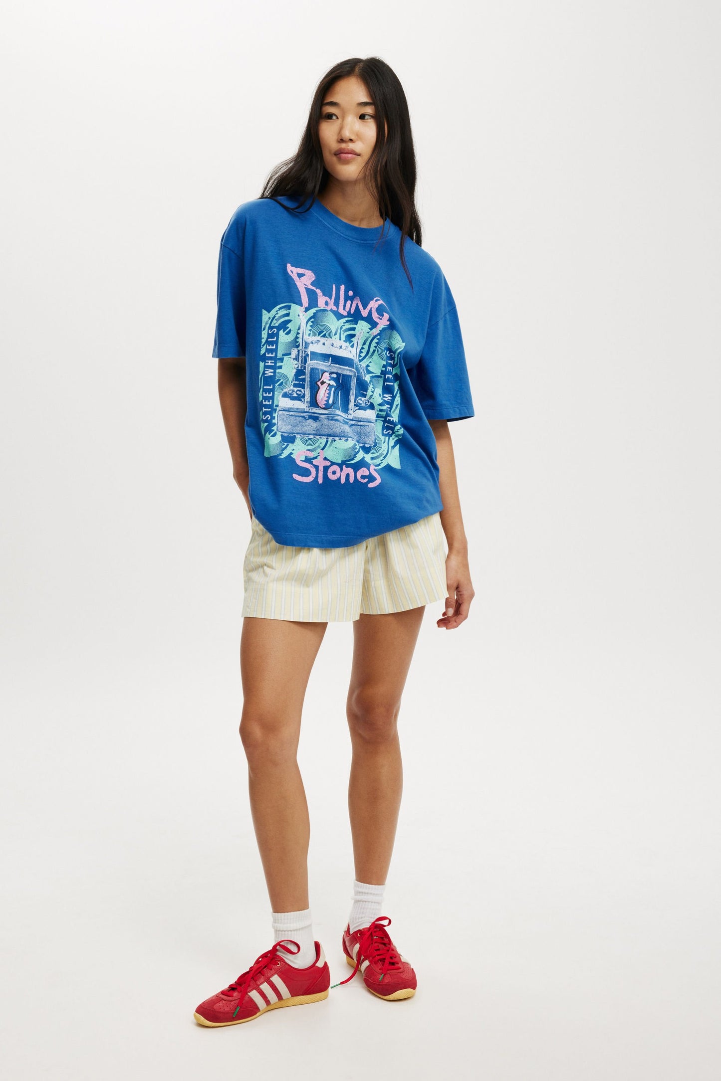 Rolling Stones Boxy Graphic Music Tee