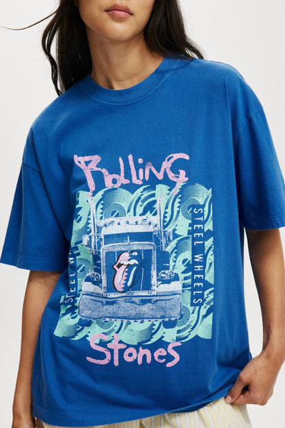 Rolling Stones Boxy Graphic Music Tee