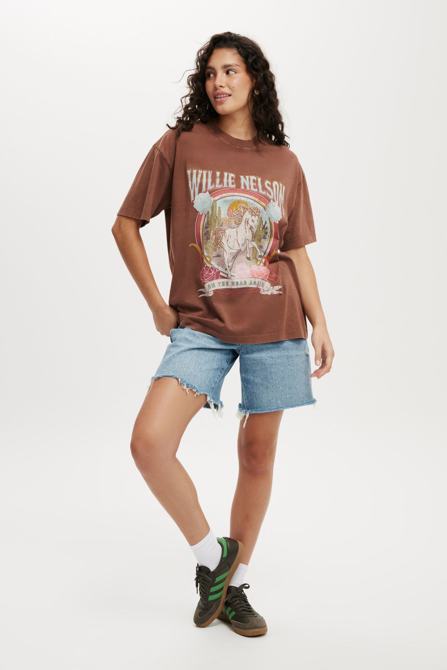 Willie Nelson Boxy Graphic Tee