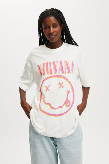 Nirvana Boxy Graphic Music Tee