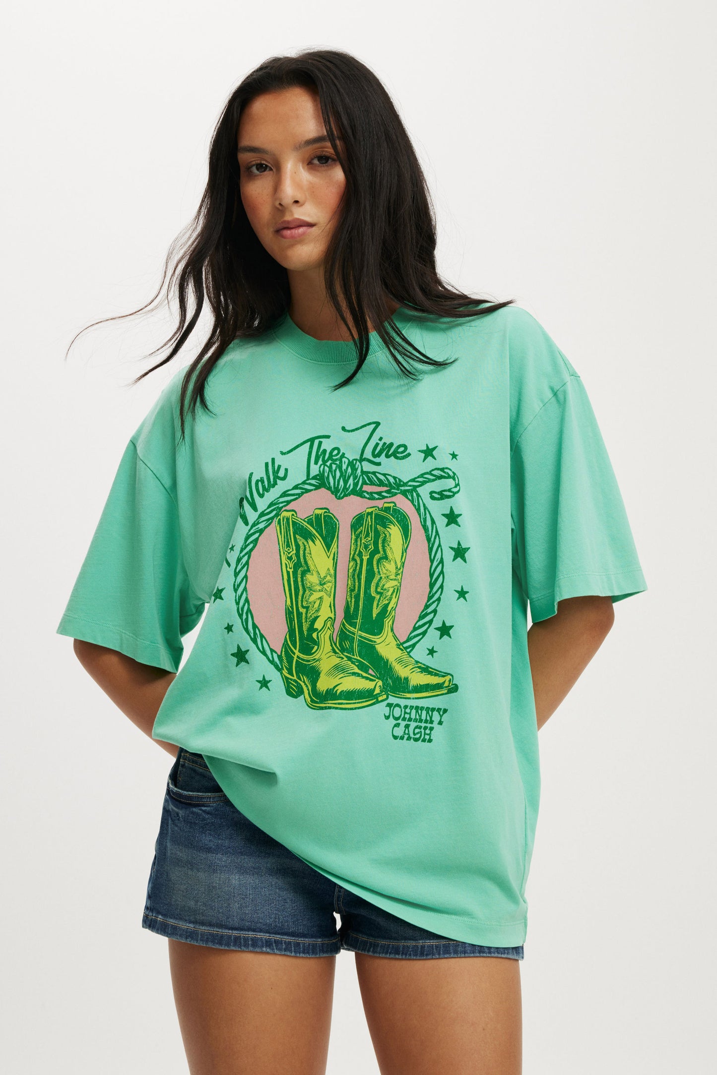 Johnny Cash Boxy Graphic Tee