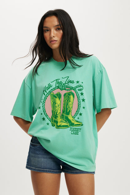 Johnny Cash Boxy Graphic Tee