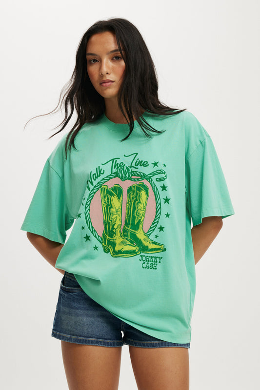 Johnny Cash Boxy Graphic Tee