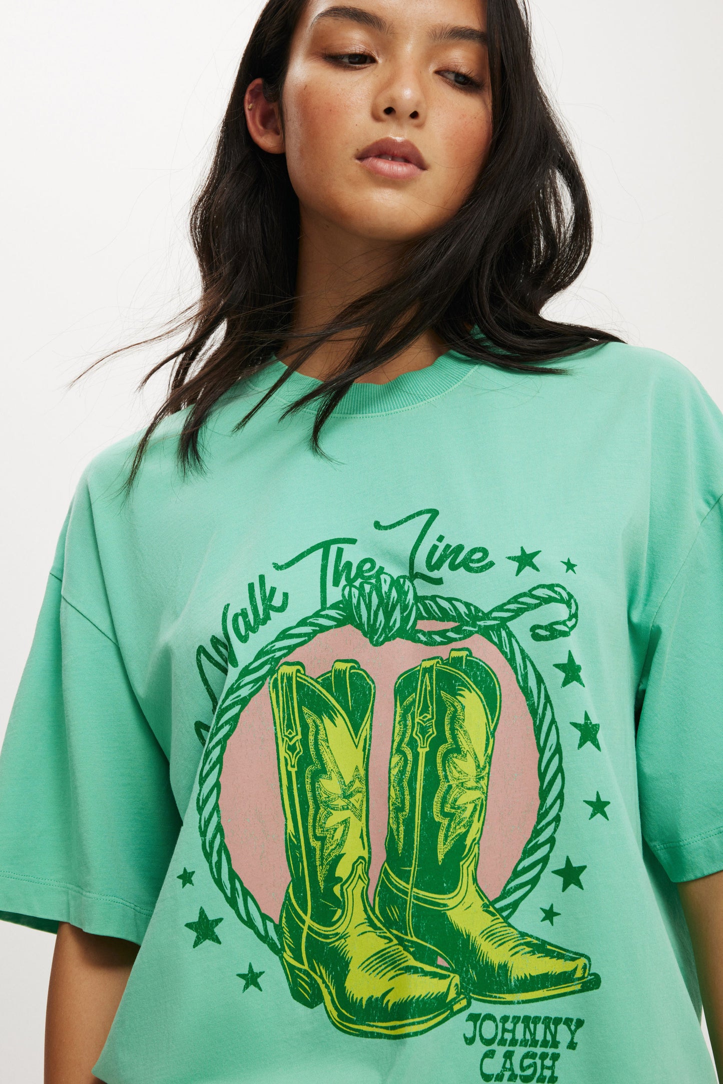 Johnny Cash Boxy Graphic Tee