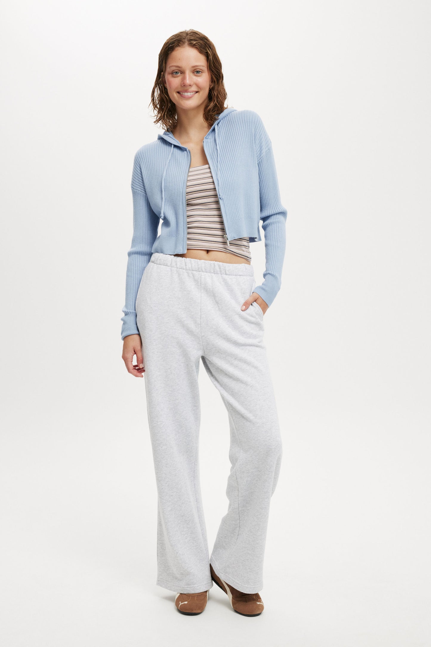 Zip It Good Hood Knit Cardigan