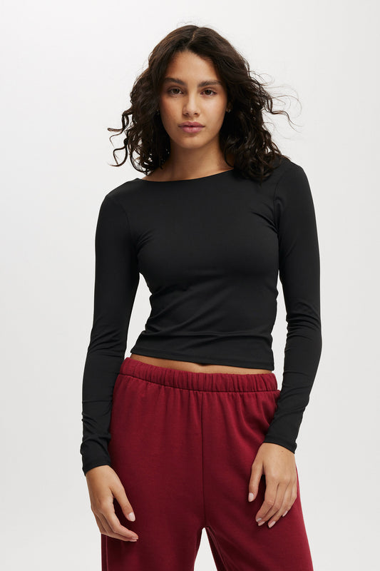 Ever Smooth Backless Long Sleeve Top