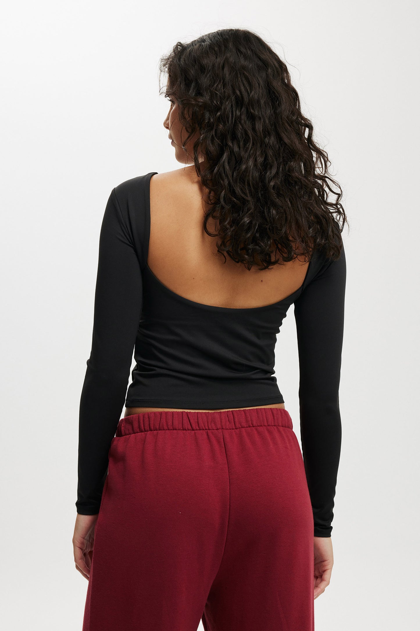 Ever Smooth Backless Long Sleeve Top